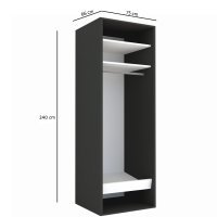 DULAP LEX 75-240-66 D GRI/DECOR 7648/OGLINDA